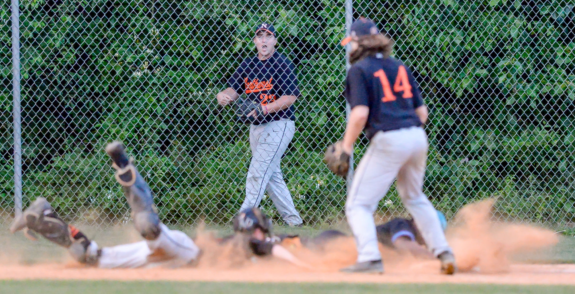 Friday night baseball action